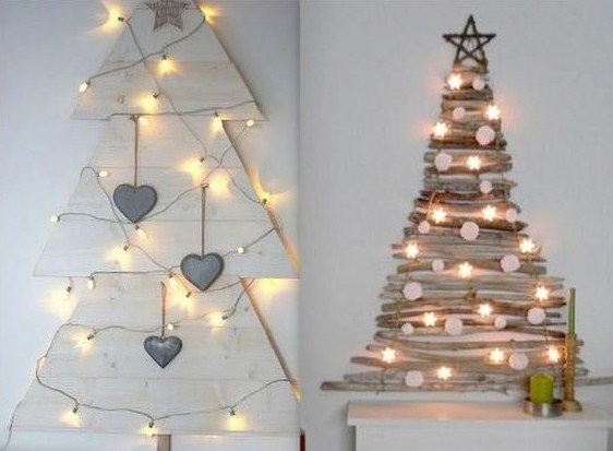 Idées pour faire un sapin de Noël en bois Idées pour faire un sapin de Noël en bois