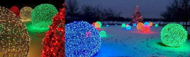 Déco de Noël : faire une boule lumineuse pour le jardin Déco de Noël : faire une boule lumineuse pour le jardin