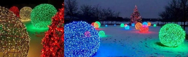 Déco de Noël : faire une boule lumineuse pour le jardin