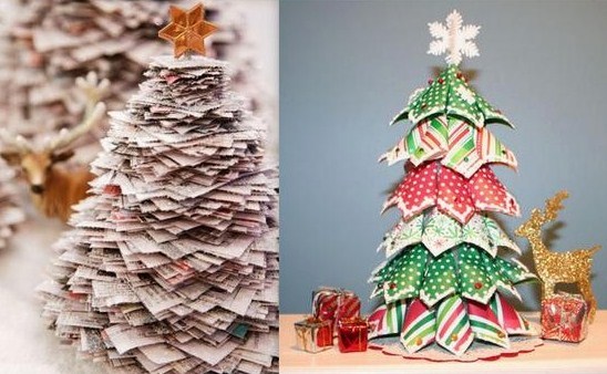 Tutos petits sapins de Noël en papier