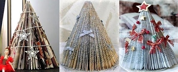 Tutos petits sapins de Noël en papier