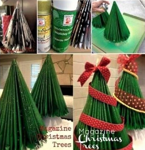 Tutos petits sapins de Noël en papier Tutos petits sapins de Noël en papier