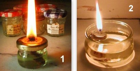 Faire une lampe à huile, les tutos