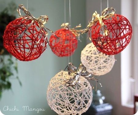 Tutos boules de Noël en laine