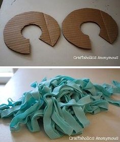 Tutoriel gros pompons chutes tissu Tutoriel gros pompons chutes tissu