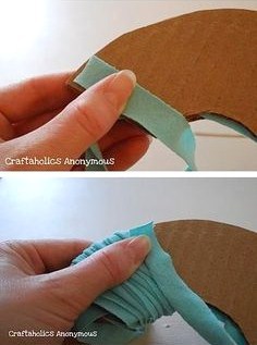 Tutoriel gros pompons chutes tissu Tutoriel gros pompons chutes tissu