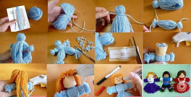 Tutos faire une poupée en laine