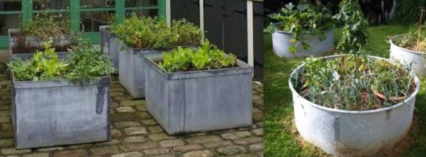 Faire un potager avec de la récup