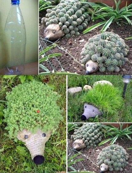 Jardinières en bouteille plastique, de la récup utile et économique ! Jardinières en bouteille plastique, de la récup utile et économique !
