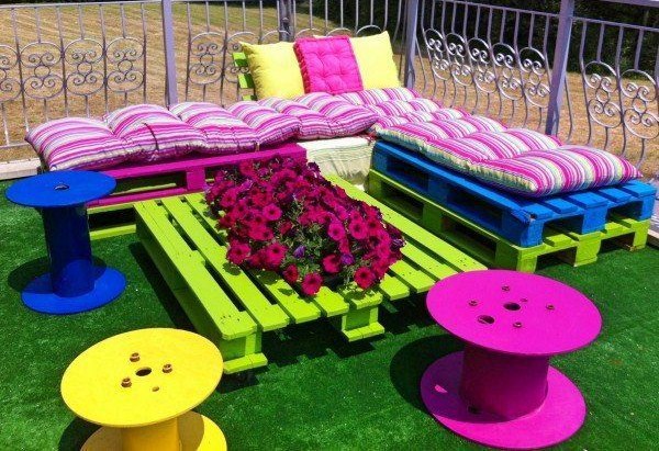20 modèles de salons de jardin fabriqués en bois de palettes 20 modèles de salons de jardin fabriqués en bois de palettes