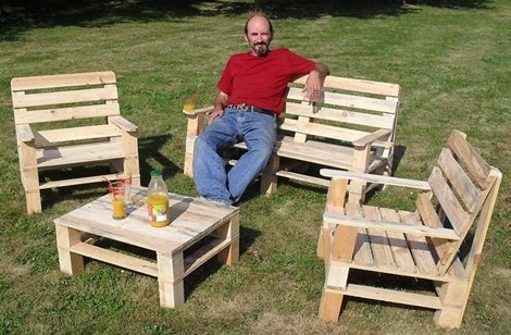20 modèles de salons de jardin fabriqués en bois de palettes 20 modèles de salons de jardin fabriqués en bois de palettes