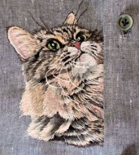 Les superbes broderies de chats et de chiens d'Hiroko Kubota