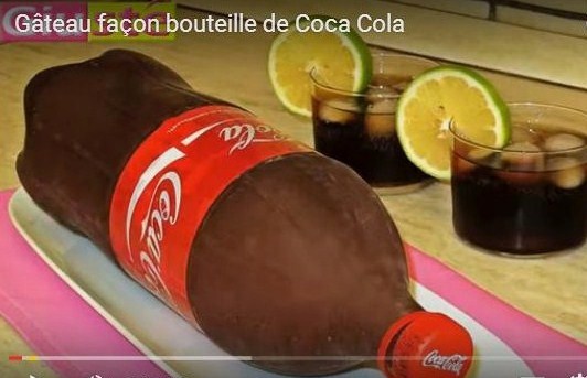 Tutoriel gâteau bouteille Coca Cola