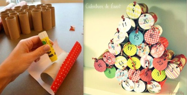 Faire un Calendrier de l'Avent, modèles et tutoriels recyclage