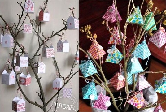 Faire un Calendrier de l'Avent, modèles et tutoriels recyclage