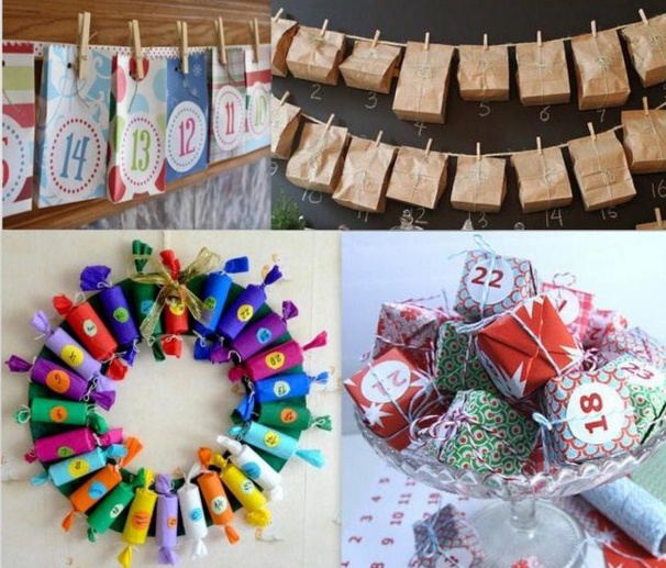 Faire un Calendrier de l'Avent, modèles et tutoriels recyclage