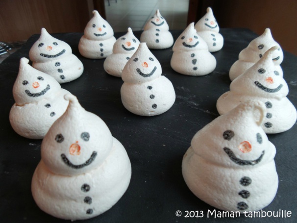 Faire des meringues de Noël