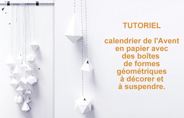 Tutoriel calendrier de l'Avent en papier Tutoriel calendrier de l'Avent en papier