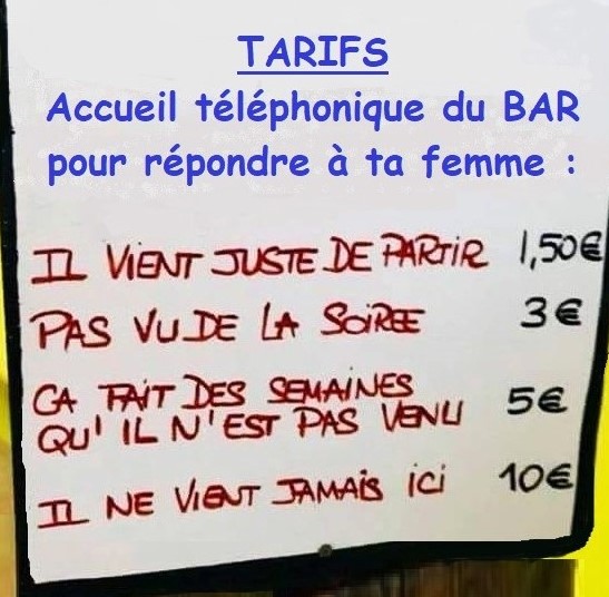Pancartes, affiches drôles et humoristiques