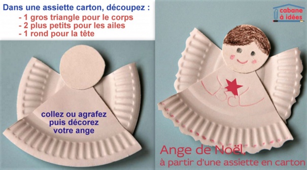 Faire des anges de Noël pour décorer le sapin, facile et pas cher