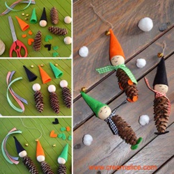 Faire des personnages en pommes de pin, modèles et tutos Faire des personnages en pommes de pin, modèles et tutos