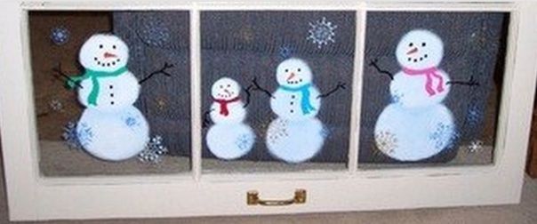 Peintures de Noël sur vitres et fenêtres, modèles et tutos