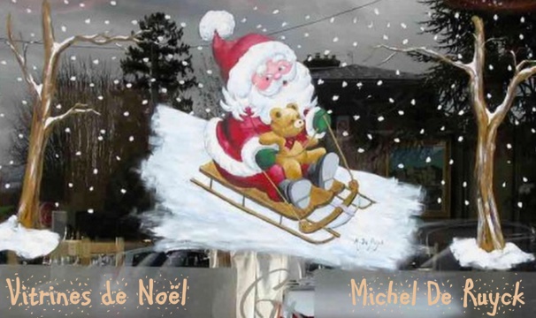 Peintures de Noël sur vitres et fenêtres, modèles et tutos
