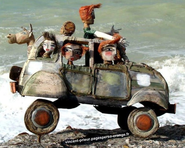 Art et recyclage, les superbes créations de Vincent Prieur