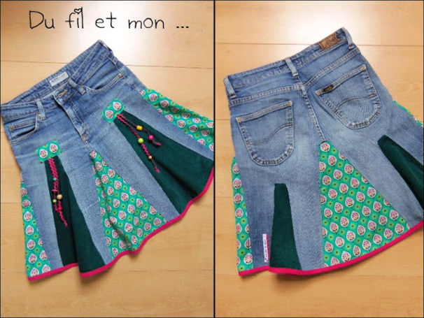 Tutoriel recycler son jean en jupe Tutoriel recycler son jean en jupe