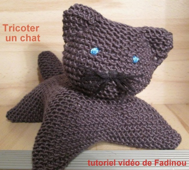 Tutoriel vidéo tricoter un chat