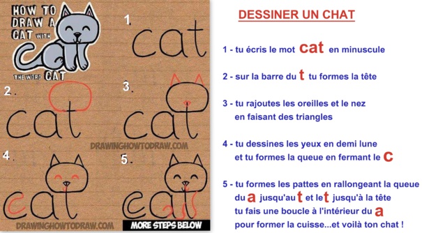 Tutoriels dessiner un chat
