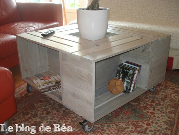Tutoriels tables basses cagettes en bois