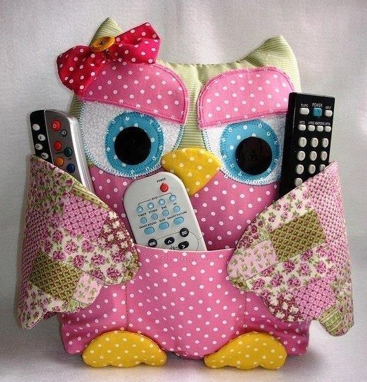 Faire un coussin hibou télécommande