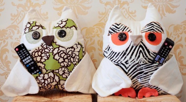 Faire un coussin hibou télécommande