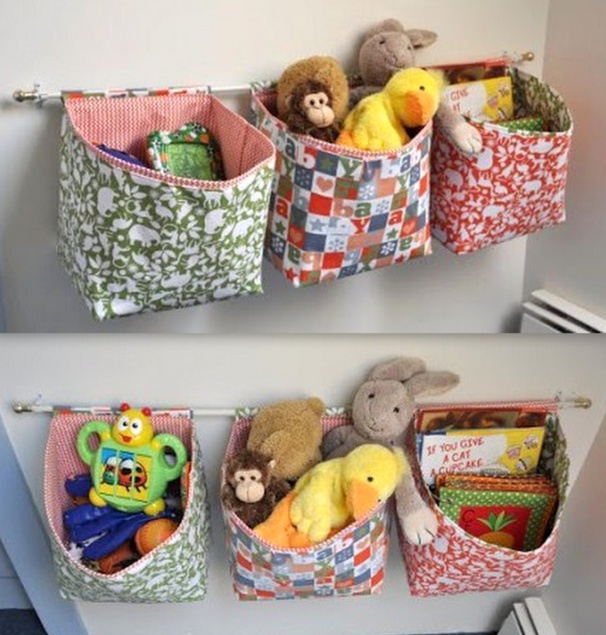 Tutoriel panières de rangement suspendues