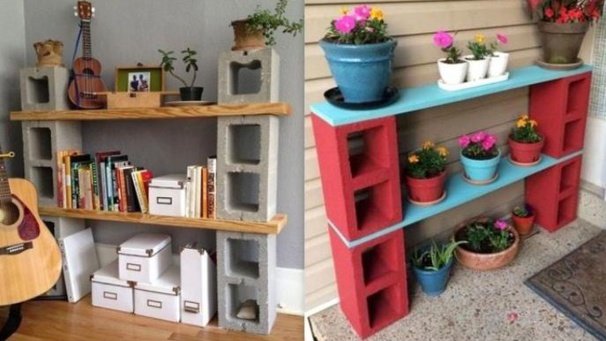 Quoi faire avec des parpaings, idées déco et bricolage