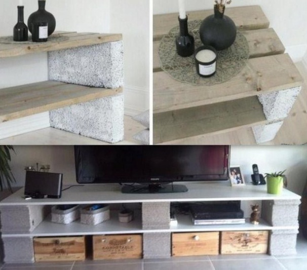 Quoi faire avec des parpaings, idées déco et bricolage