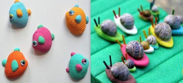 Quoi faire avec des coquillages, des idées, des tutos créations
