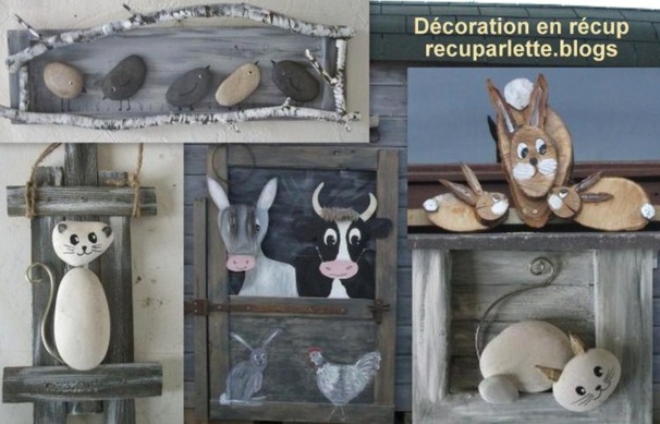 Déco, récup et talent, les jolies créations d'Arlette Déco, récup et talent, les jolies créations d'Arlette