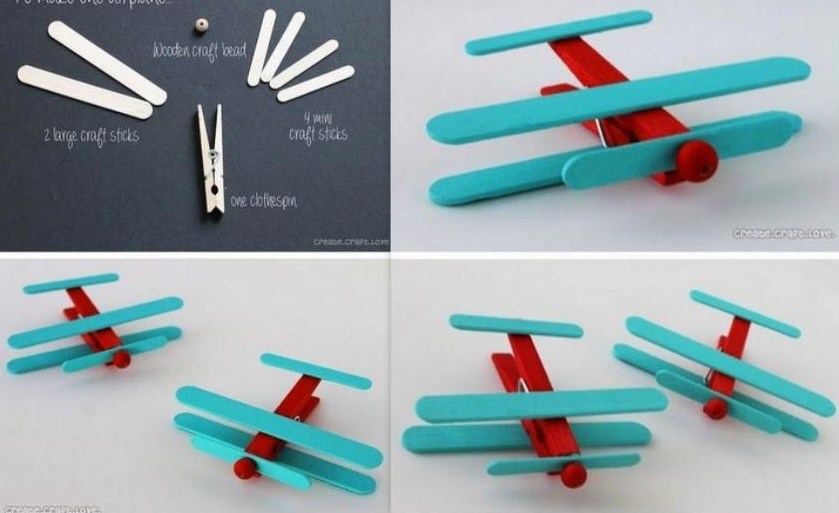Fabriquer de petits avions avec de la récup, les tutos