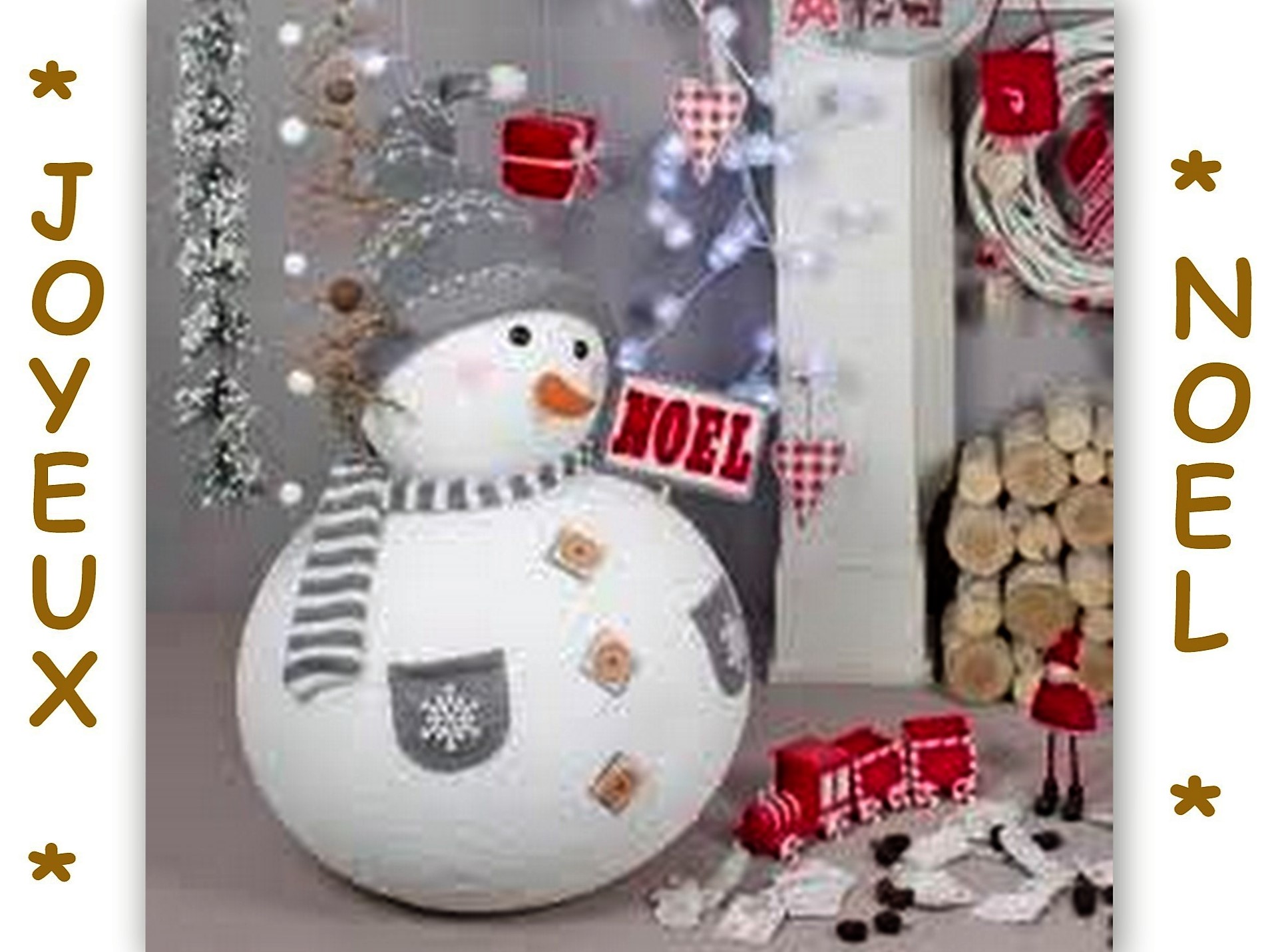 Faire des personnages de Noël en boules polystyrène