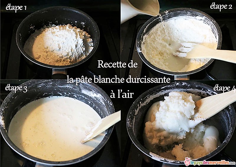 Recette de la pâte autodurcissante