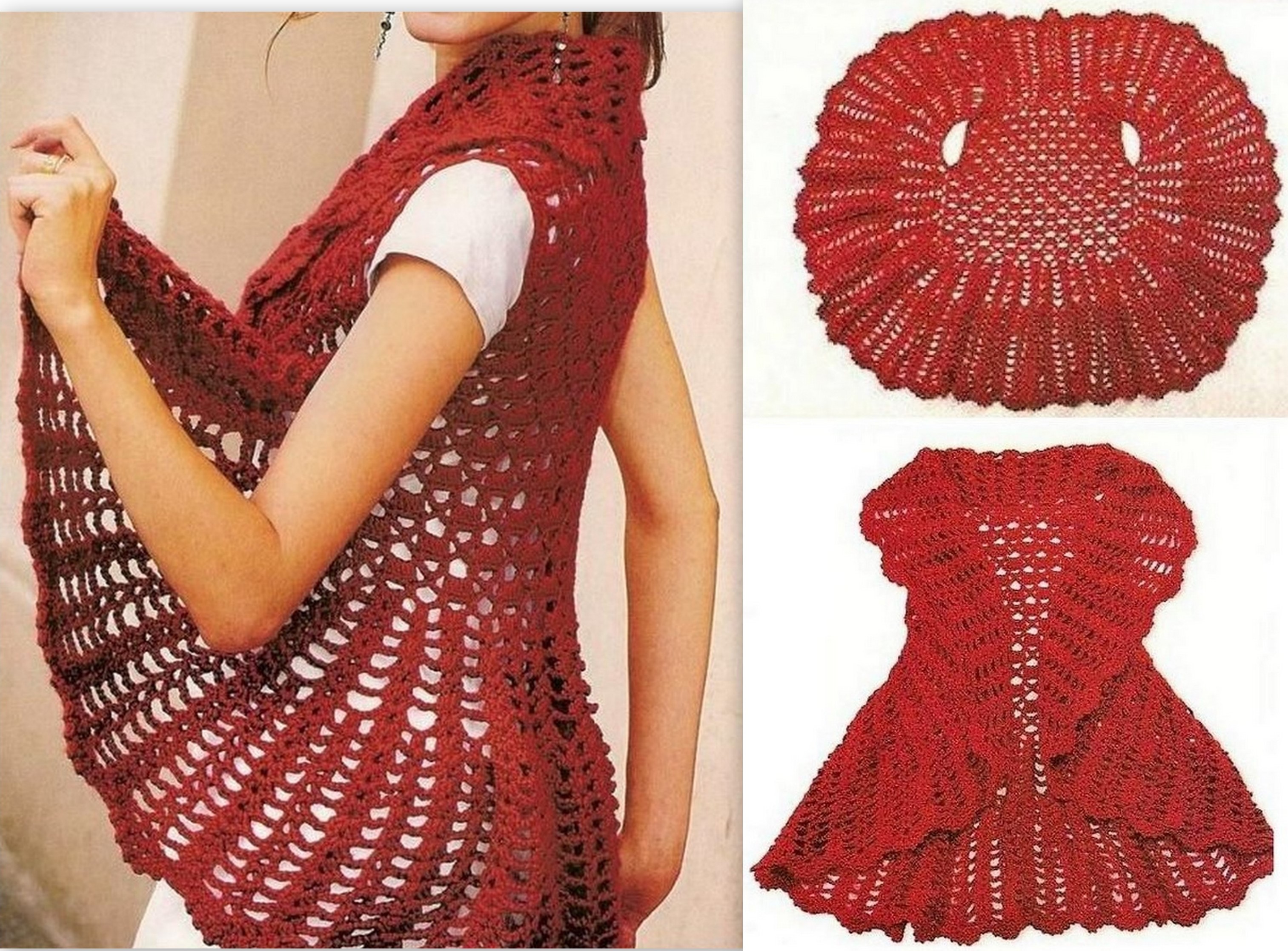 Faire un gilet circulaire en laine ou une veste mandala au crochet | Page 2