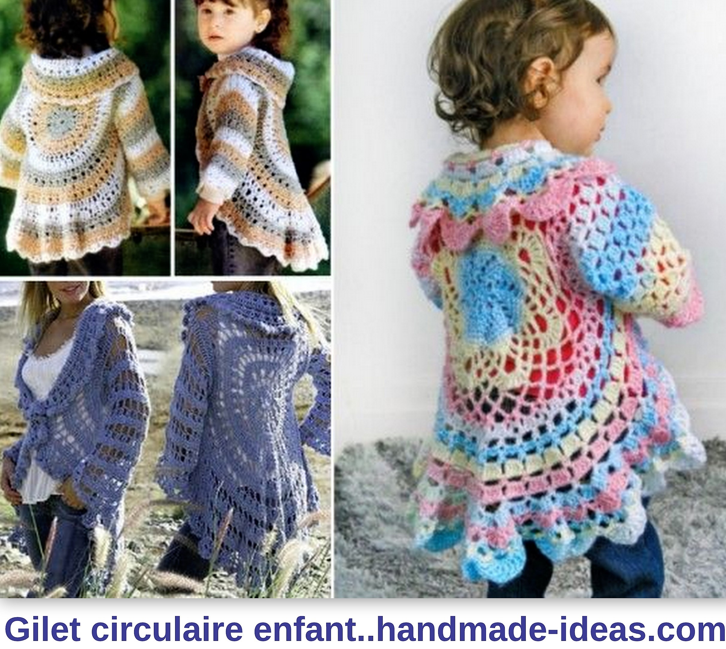 crochet gilet fillette