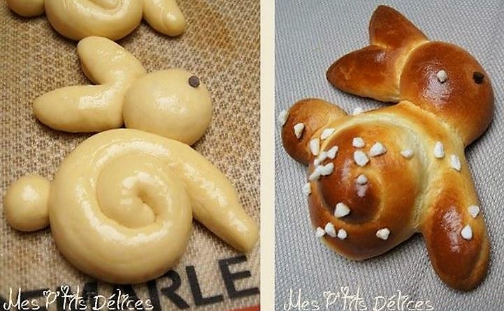 Recettes brioches lapins de Pâques