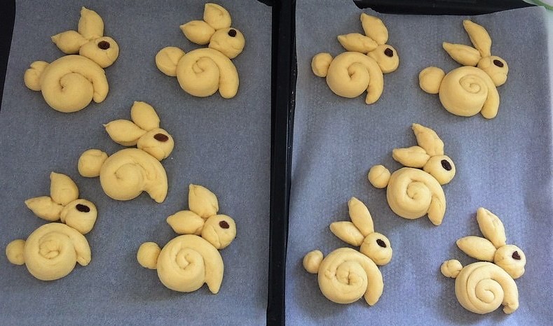 Recettes brioches lapins de Pâques