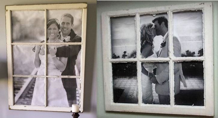Cadres photos originaux faits avec de la récup