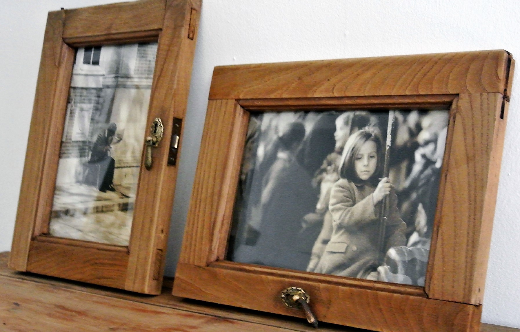 Cadres photos originaux faits avec de la récup