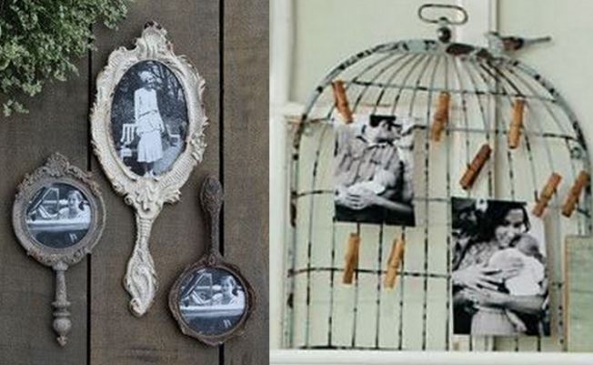 Cadres photos originaux faits avec de la récup