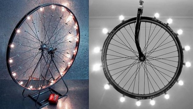Idées recycler des roues de vélo